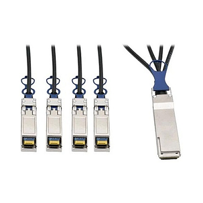 Tripp Lite 1m Breakout Cable Qsfp+ To 10gbe Sfp+ (N28101MBK)