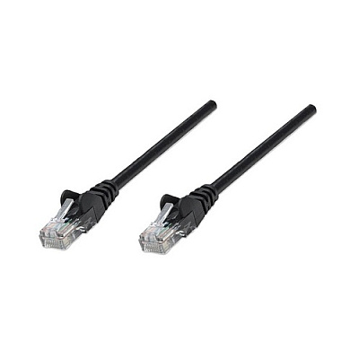 Intellinet 0.5 Ft Black Cat5e Snagless Patch Cable (347310)