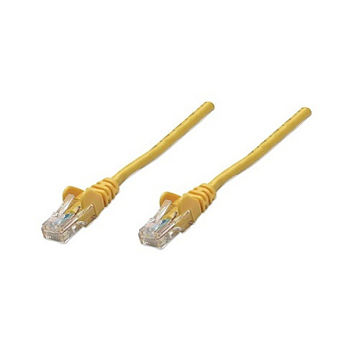Intellinet 0.5 Ft Yellow Cat5e Snagless Patch Cable (347341)
