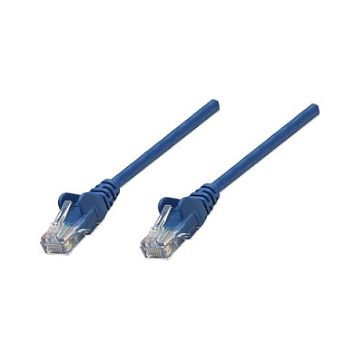 Intellinet 0.5 Ft Blue Cat5e Snagless Patch Cable (347365)