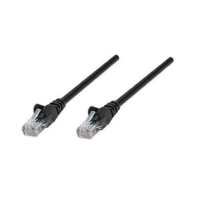 Intellinet 1 Ft Black Cat5e Snagless Patch Cable (736091)