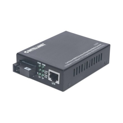 Intellinet 10/100 Sc Sm Bi-direct Media Converter (510547)