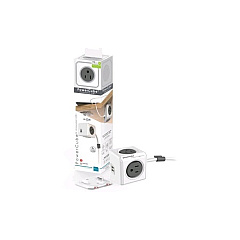 Power Cube 4-outlet Extended Dual Usb Surge Protect (4420GY/USEUPC)