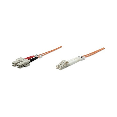 Intellinet 5m 14ft Lc/sc Multi Mode Fiber Cable (471282)