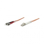 Intellinet 5m 14ft Lc/st Multi Mode Fiber Cable (471336)