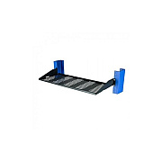 Rack Solutions 2post Fixed Shelf 7in Vented, Flange Up (1USHL022HALF7UV)