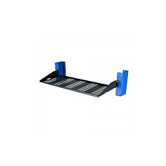 Rack Solutions 2post Fixed Shelf 7in Vented, Flange Up (1USHL022HALF7UV)