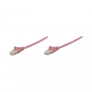 Intellinet 100 Ft Pink Cat6 Snagless Patch Cable (392846)