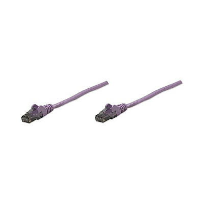 Intellinet 0.5 Ft Purple Cat6 Snagless Patch Cable (392990)