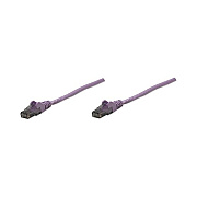 Intellinet 50 Ft Purple Cat6 Snagless Patch Cable (393188)