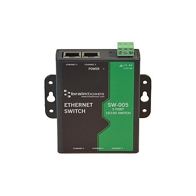 Brainboxes Ethernet 5 Port Switch 100 Bulk (SW005X100M)