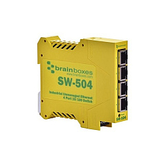 Brainboxes Industrial Ethernet 4 Port Switch (SW504X100M)