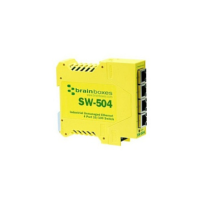 Brainboxes Industrial Ethernet 4 Port Switch (SW504X20M)