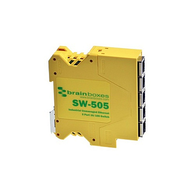 Brainboxes Industrial Ethernet 5 Port Switch (SW505)
