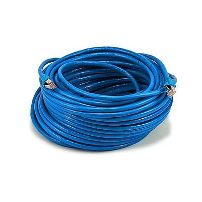 Monoprice Cat6a 24awg Stp Cable, 100ft Blue (5907)