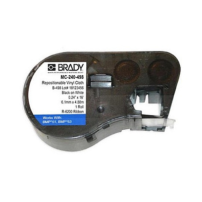 Bridgetek Solutions Mseries B498 Wht 0.24inx16ft 1 Roll (MC240498)