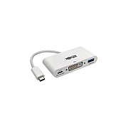 Tripp Lite Usb C To Dvi Adapter, Hub & Pd Charging (U44406NDUC)