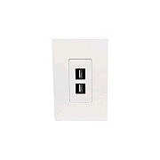 Tripp Lite 2-port Single-gang Keystone Wallplate (N080102)