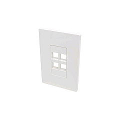Tripp Lite 4-port Single-gang Keystone Wallplate (N080104)