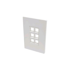 Tripp Lite 6-port Single-gang Keystone Wallplate (N080106)