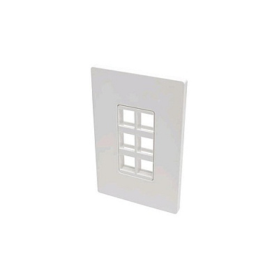Tripp Lite 6-port Single-gang Keystone Wallplate (N080106)