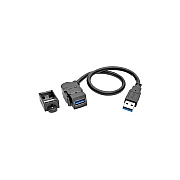 Tripp Lite 1ft Usb Keystone Extension Cable Angled (U324001KPABK)