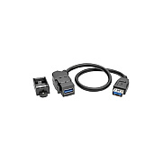 Tripp Lite 1ft Keystone Coupler Cable Angled F/f (U325001KPABK)