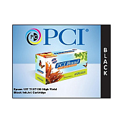 PCI Brand Eco-friendly Reman Epson 127 T127120 Xl Blk Ink Cartridge For Epson Nx625, Workforce Wf-7510, 7520, 3520, 3540, 545, 630, 633, 635, 645, 840 (T127120PCI)