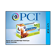 PCI Brand Eco-friendly Reman Epson 127 T127220 Xl Cyn Ink Cartridge For Epson Nx625, Workforce Wf-7510, 7520, 3520, 3540, 545, 630, 633, 635, 645, 840 (T127220PCI)