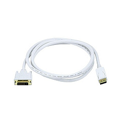 Monoprice 6ft Displayport To Dvi Cable - White (6015)