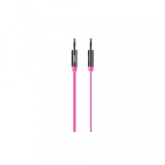 Belkin Cable,3.5mm Audio,m/m,flat,straight,nic (AV10127TT03-PNK)