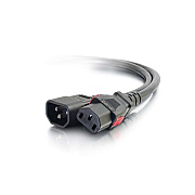 C2G 1ft Locking C14 To C13 10a 250v Black (10357)
