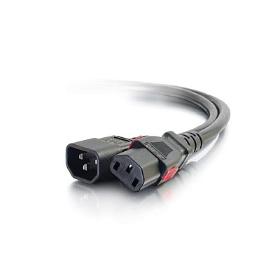 C2G 1ft Locking C14 To C13 10a 250v Black (10357)