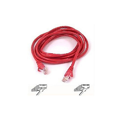 Belkin Cable,cat5e,utp,rj45m/m,7 ,gry/red,patch (A3L79107RDS)