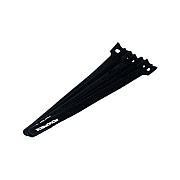 Monoprice Hook&loop Cable Ties,9in 50pack Black (6464)