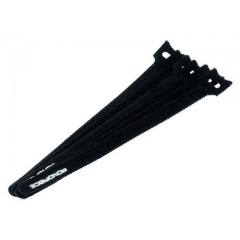 Monoprice Hook&loop Cable Ties,9in 50pack Black (6464)