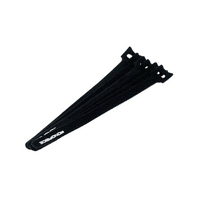 Monoprice Hook&loop Cable Ties,9in 50pack Black (6464)