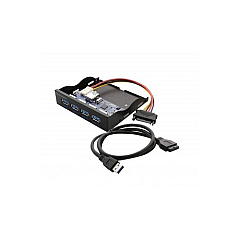 Syba Multimedia 4prt Usb3.0 Floppy Expansion Mobile Rack (SYHUB20211)