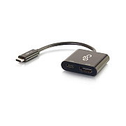 C2G Usb-c To Hdmi+usb-c Charging Black (29531)