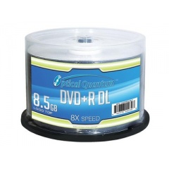Vinpower Digital 8x 8.5gb Dvdr Double Top Media 50 Pack (OQDPRDL08LT)