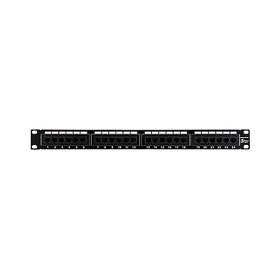 Monoprice 19in 1u Utp Cat5e Patchpanel, 24 Port (7255)