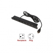 Rack Solutions 20a Power Strip, Front Outlets,15ft Cord (PS19F61520AN)