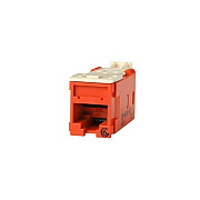 Leviton Hdjack,cat6,clarity,t568a/b,red (HDJ642)