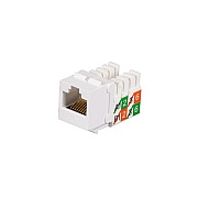 Black Box Cat5e Keystone Jack - Unshielded, White, 25-pack, Gsa, Taa (FMT929R225PAK)