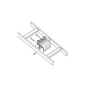 Black Box Ladder Rack Radius Drop Kit - Gray, Gsa, Taa (RM866)