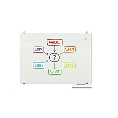 MooreCo Visionary Magnetic Glass Dry Erase Board (83841)