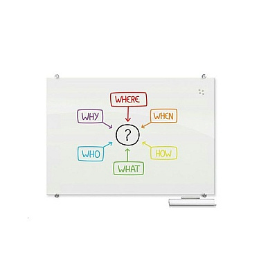 MooreCo Visionary Magnetic Glass Dry Erase Board (83841)