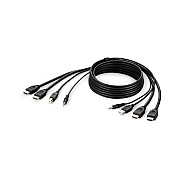 Belkin Taa Dual Hdmi/usb/aud Cbl, Hdmi M/m; Usb (F1DN2CCBLHH10T)