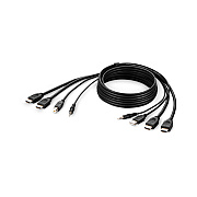 Belkin Taa Dual Hdmi/usb/aud Cbl, Hdmi M/m; Usb (F1DN2CCBLHH6T)