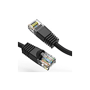 Axiom 18-inch Cat6 Cable W/boot (black) (C6MBK18INAX)